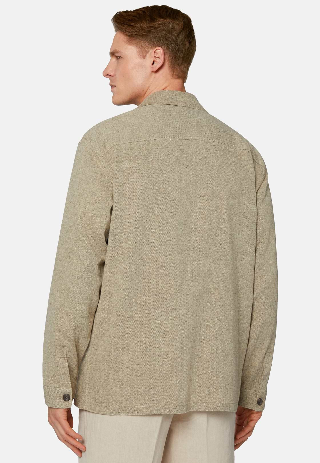 Sobrecamisa de Lino, Taupe, hi-res