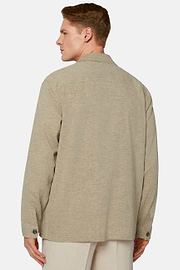 Sobrecamisa de Lino, Taupe, hi-res