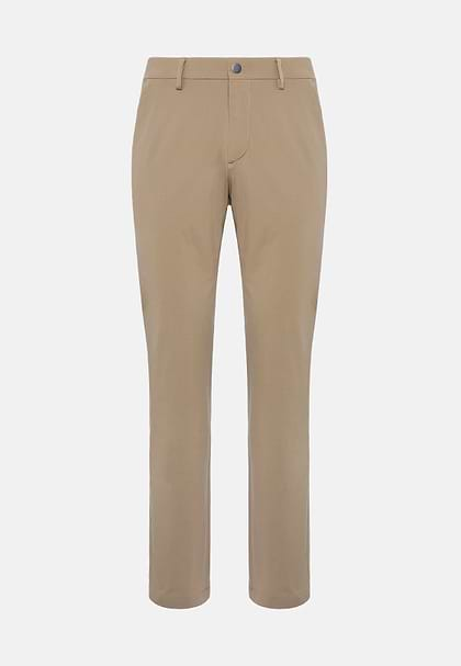 Pantaloni In Nylon Elasticizzato B Tech, Beige, hi-res