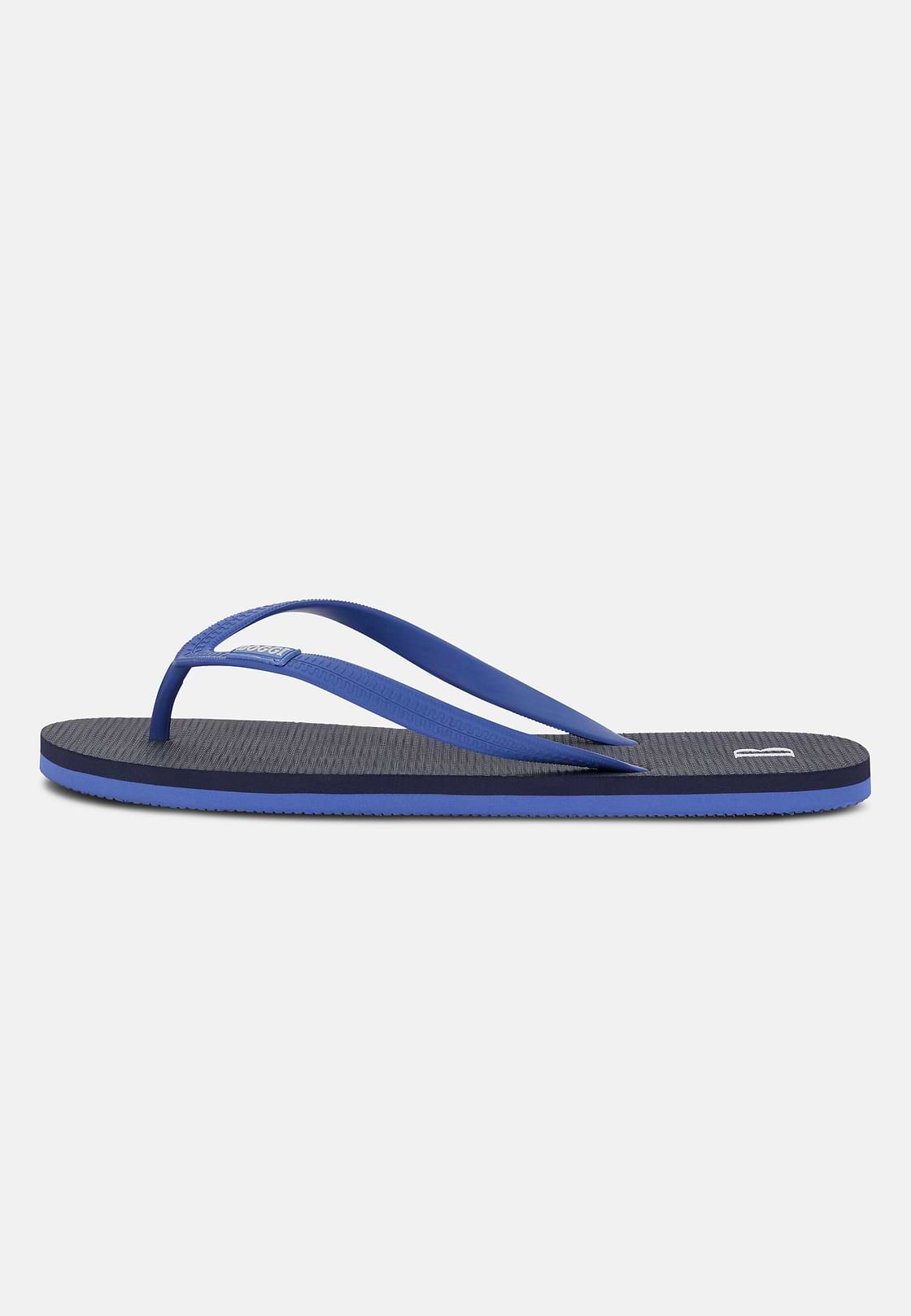 Tongs En Caoutchouc, Bleu, hi-res
