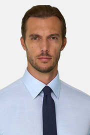 Shirt in Cotton Twill Regular Fit, Light Blue, thumb, 3