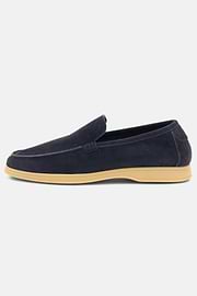 Mocassins Aria En Daim, bleu marine, thumb, 1