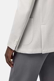 B Jersey Cotton Crepe Jacket, Ice, hi-res