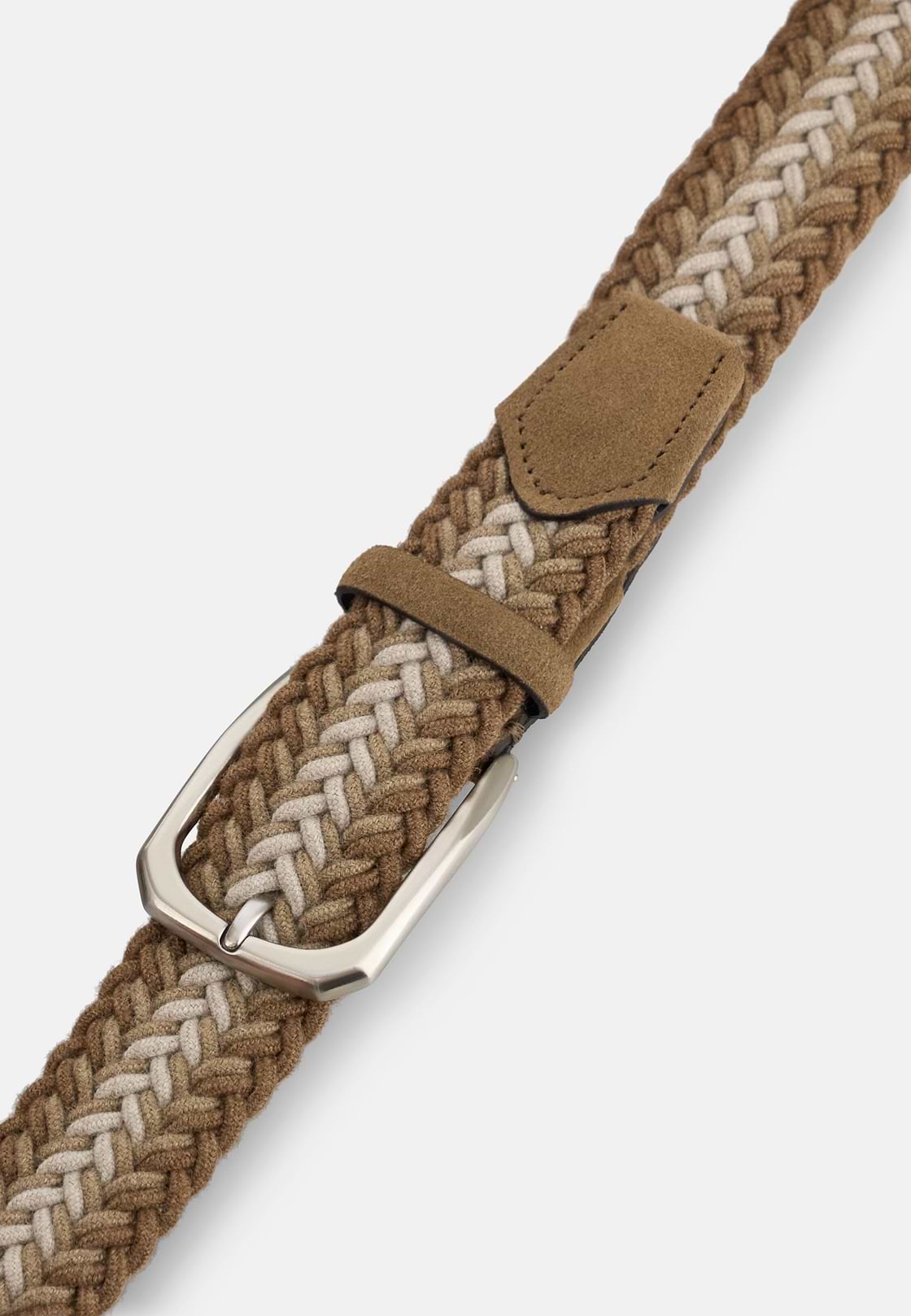 Woven Stretch Wool Blend Belt, CAML, hi-res, 3