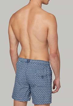 bathings trunks blue-light blue origami print