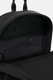 Rucksack Klein aus Technischem Gummiertem Gewebe, Schwarz, thumb, 5