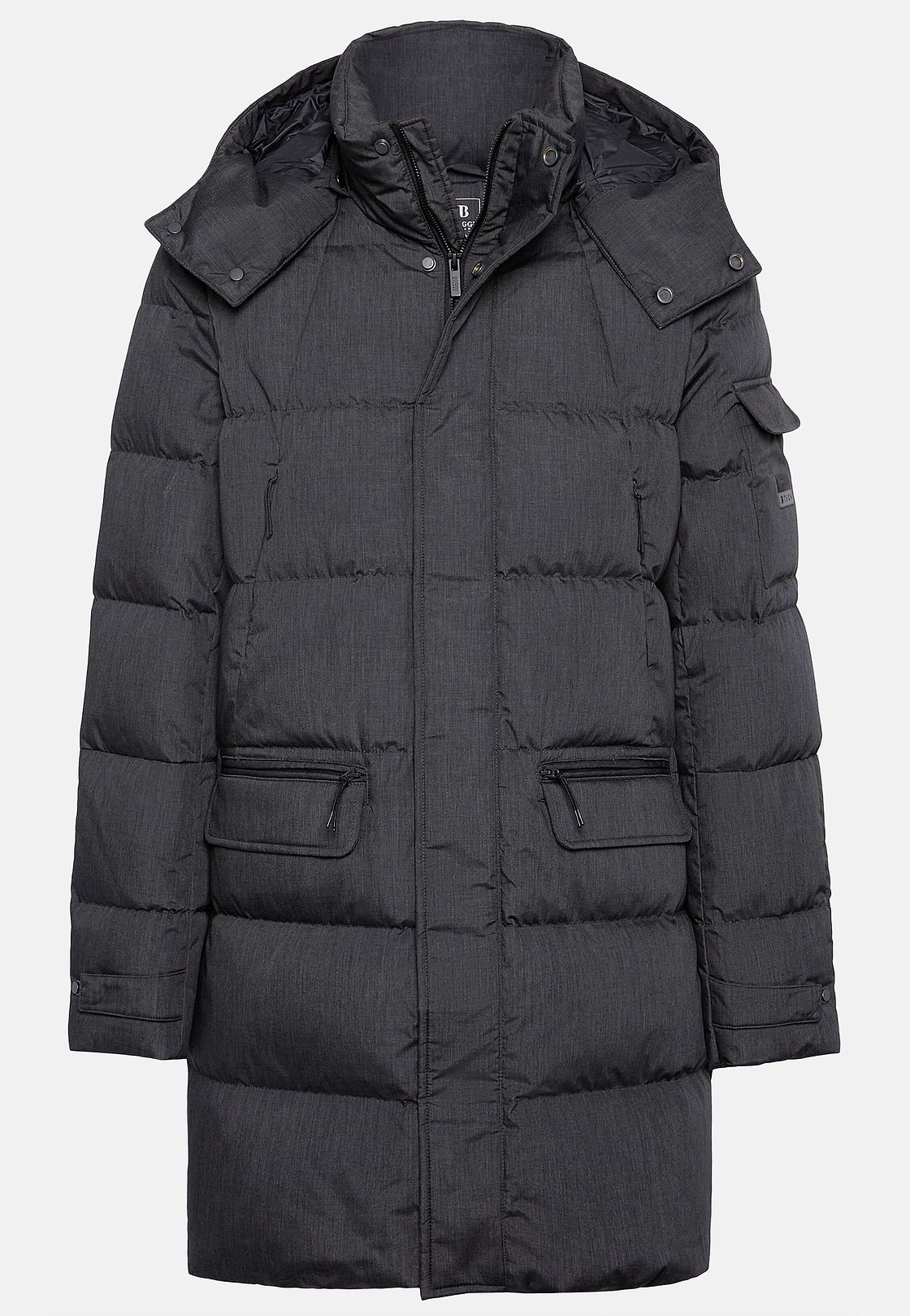 Men s B Tech Parka In Technical Fabric And Goose Down Boggi Milano