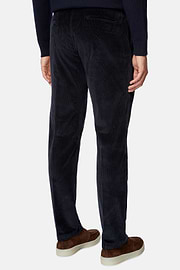 Pantalon En velours Extensible, bleu marine, hi-res