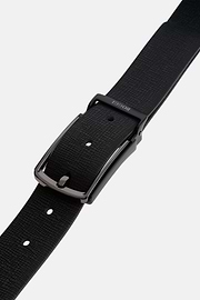 Dwustronny pasek ze skóry, Black, thumb, 3