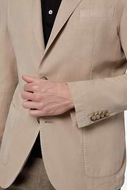 Dove Grey Tencel/Linen/Cotton Jacket, Taupe, hi-res