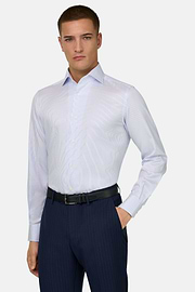 Camicia In Cotone Regular Fit, Azzurro, thumb, 1
