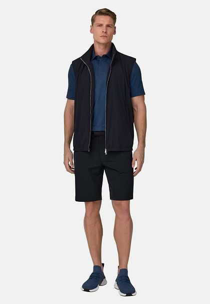 Men's Technical Fabric Gilet, Mud | Boggi Milano