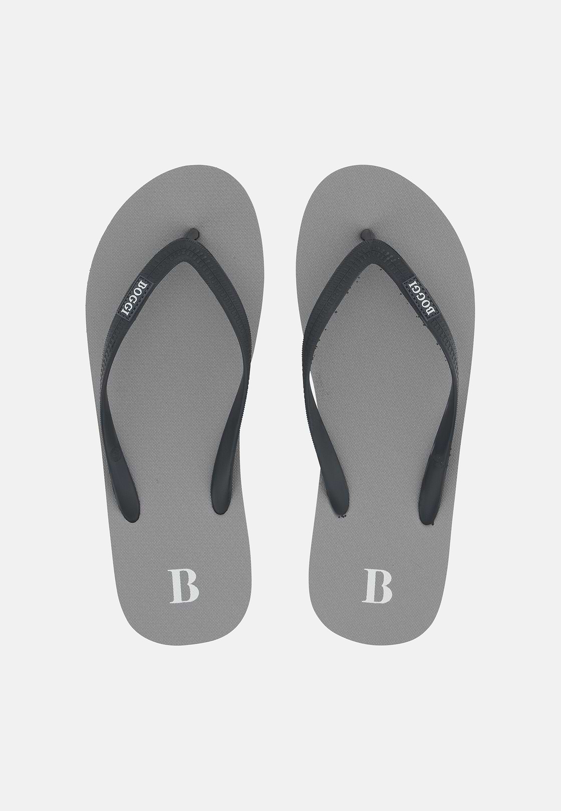 Rubber Flip-Flops, Grey, hi-res
