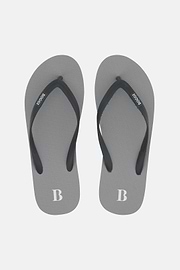 Rubber Flip-Flops, Grey, hi-res