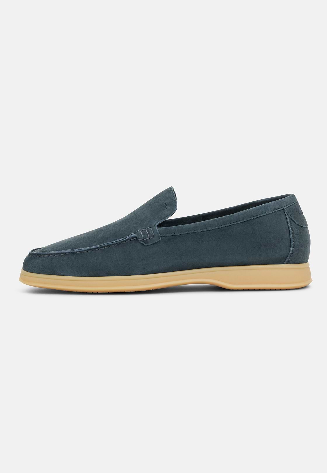 Mocassini Aria In Pelle Scamosciata, Navy, hi-res