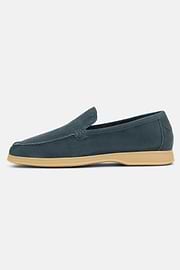 Mocassini Aria In Pelle Scamosciata, Navy, hi-res