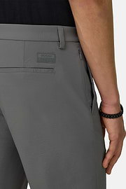 Bermudashorts aus elastischem Seerzucker-Nylon B Tech, Dunkelgrau, thumb, 4