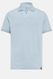 High-Performance Piqué Polo Shirt, Light Blue, hi-res