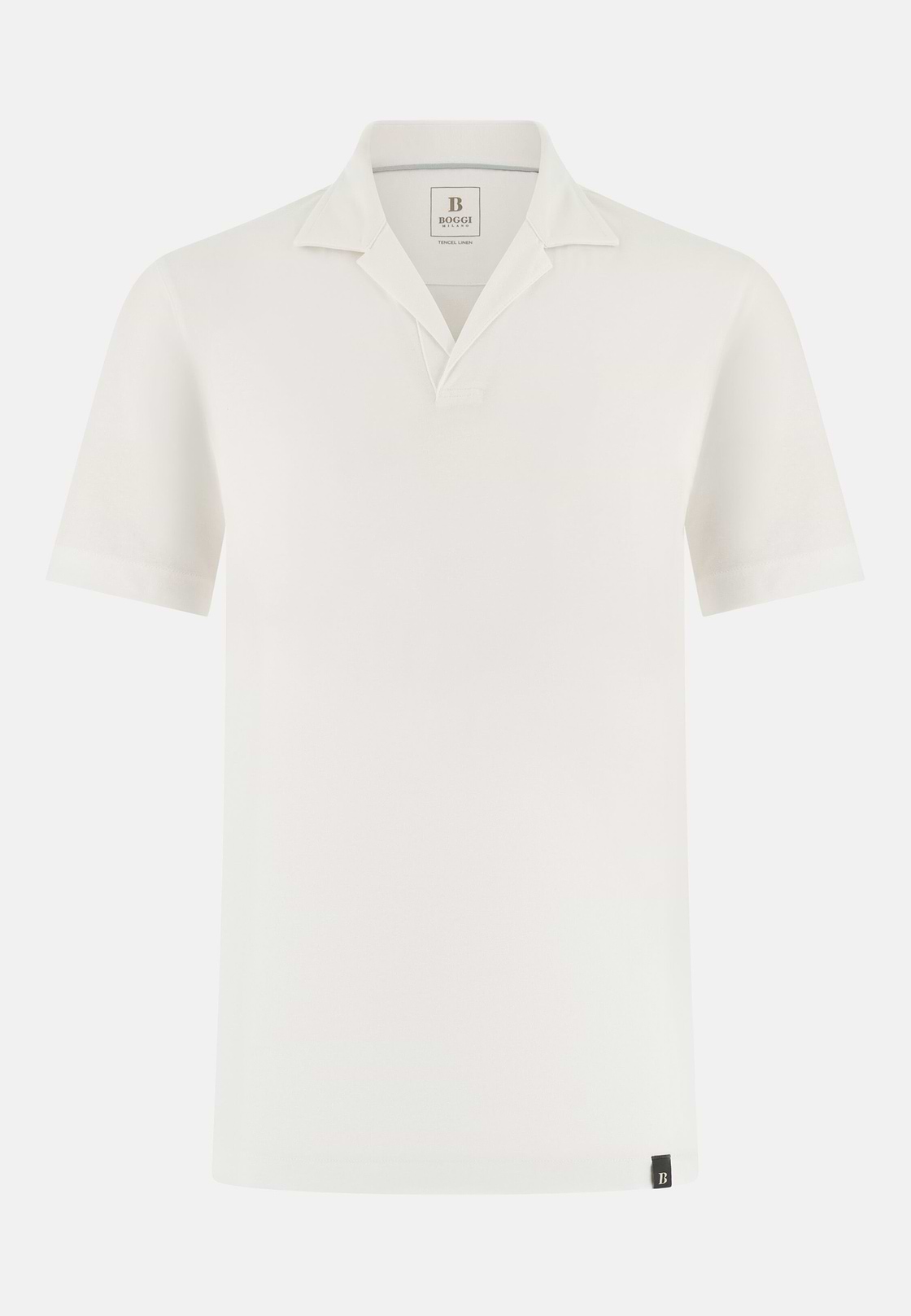 Poloshirt aus Leinenmischung, Weiß, hi-res, 5