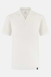 Poloshirt aus Leinenmischung, Weiß, thumb, 5