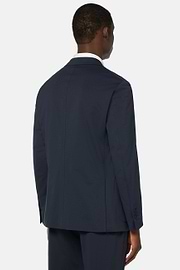 Navy Nylon Stretch B Tech Blazer, Navy blue, hi-res