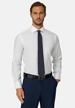 Hemd aus Pin-Point-Baumwolle Slim Fit
