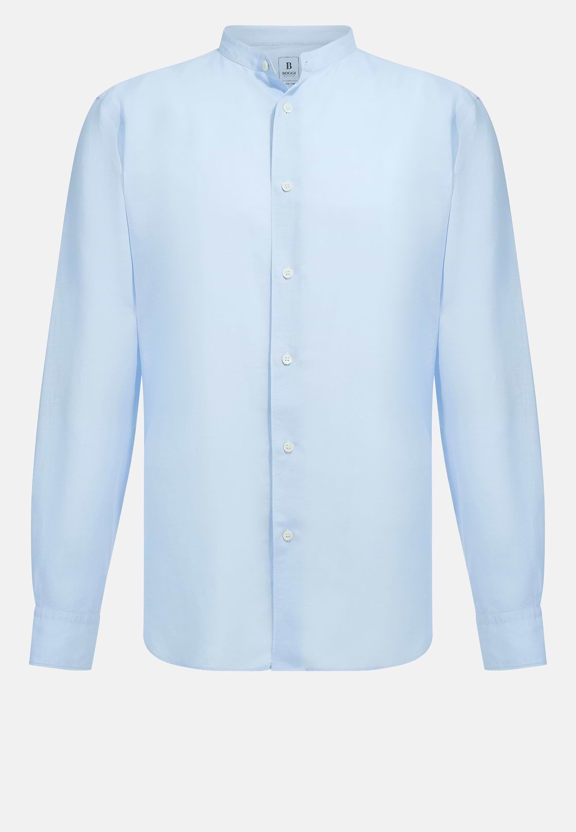 Regular Fit Tencel Linen Shirt, Light Blue, hi-res