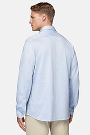Regular Fit Cotton Jersey Polo Shirt, Light Blue, hi-res