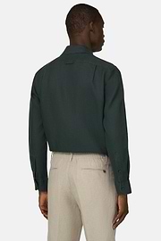 Hemd Aus Leinen Regular Fit, Dunkelgrün, thumb, 3