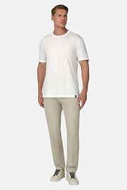 T-Shirt in Cotton Tencel, White, thumb, 2