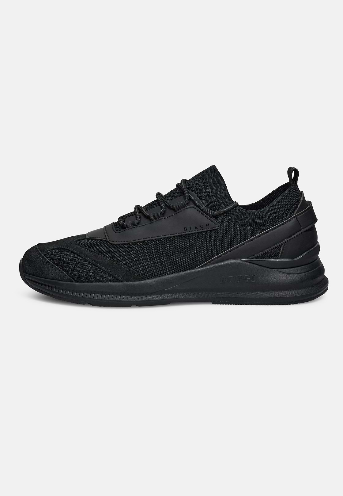 Sneakers Tech En Jersey, Noir, hi-res