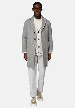 Single-breasted Wool Coat