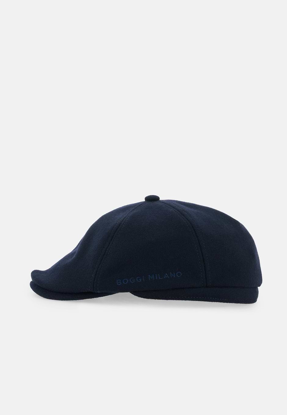 Coppola Cap in Wool Flannel Blend, Navy blue, hi-res