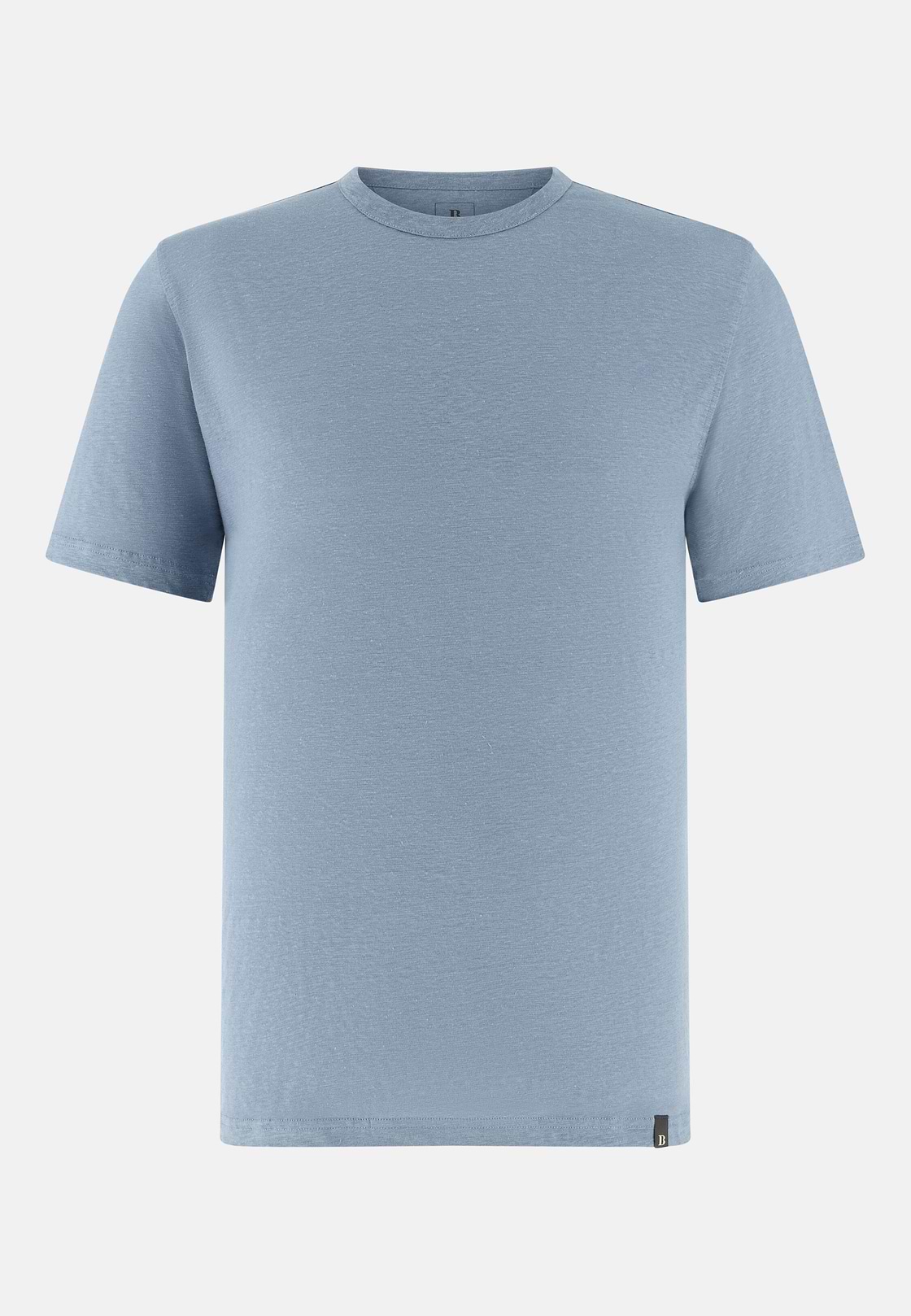 T-shirt En Jersey De Lin Extensible, Bleu clair, hi-res, 5
