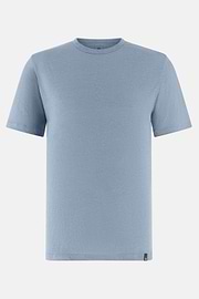 T-shirt En Jersey De Lin Extensible, Bleu clair, thumb, 5