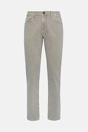 Dove Grey Stretch Denim Jeans, Taupe, hi-res