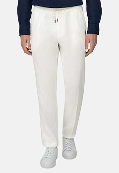 Pantalon En Lin Avec Cordon De Serrage
