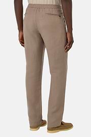 City Linen Trousers, Taupe, hi-res