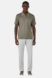 Half-Zip Jersey Polo Shirt, Military Green, hi-res