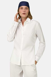 Camicia In Cotone Regular Fit, Bianco, thumb, 2