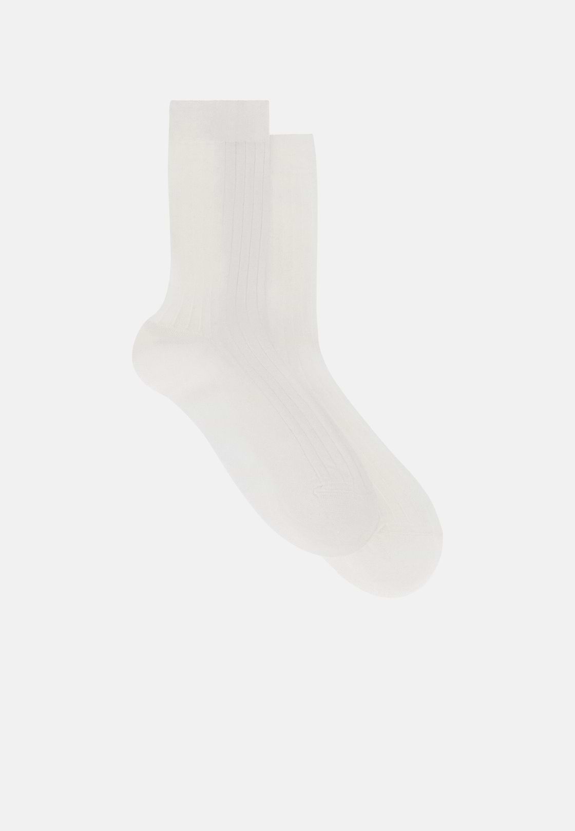 Gerippte Socken, Weiß, hi-res, 2
