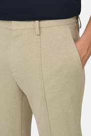 Spodnie z mieszanki bawełny, Beige, thumb, 4