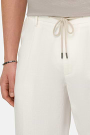 Bermudahose Aus Leinen, Weiß, thumb, 5