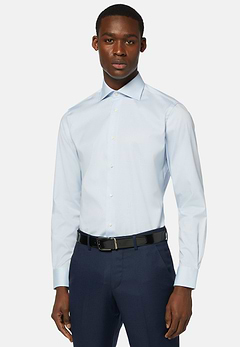 Hemd aus Pin-Point-Baumwolle Slim Fit
