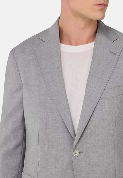 B Aria Light Grey Wool Jacket, Light grey, hi-res