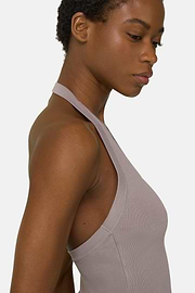 Viscose Nylon Knitted Top, Taupe, thumb, 4