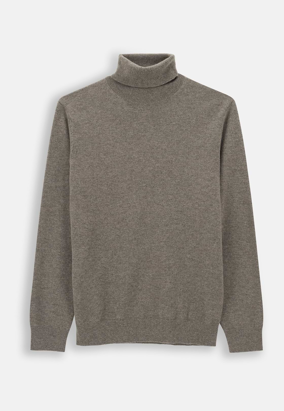 Turtleneck Jumper in Cashmere, Taupe, hi-res, 5