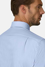 Shirt in Cotton Regular Fit, Light Blue, thumb, 4