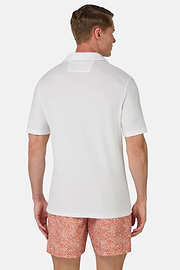 Polo En Nylon Coton, Blanc, hi-res