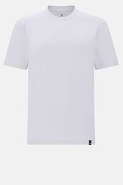 T-Shirt In Stretch Supima Cotton, Light Blue, hi-res